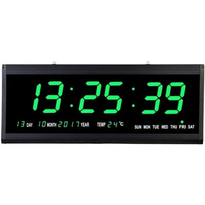 GOJOY - LED Wall Clock - Verde - Digital Clock GOJOY - LED Wall Clock - Verde - Digital Clock