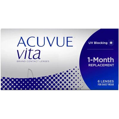 Johnson & Johnson Acuvue Vita - 6er Pack - Komfortable Monatslinsen Johnson & Johnson Acuvue Vita - 6er Pack - Komfortable Monatslinsen