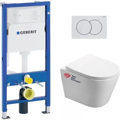 Swiss Aqua Technologies Infinitio Weiße Wand-WC - Mit Unsichtbaren Befestigungen Swiss Aqua Technologies Infinitio Weiße Wand-WC - Mit Unsichtbaren Befestigungen