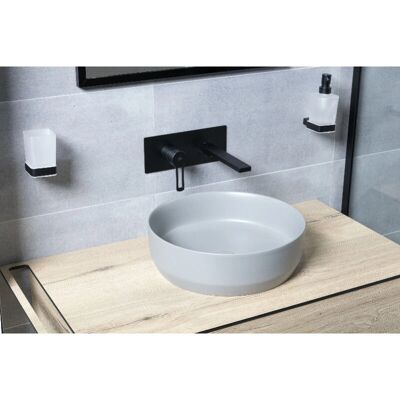 Swiss Aqua Technologies Conjunto de Lavabo de Sobre Encimera Gris Mate - Conjunto Lavabo Swiss Aqua Technologies Conjunto de Lavabo de Sobre Encimera Gris Mate - Conjunto Lavabo