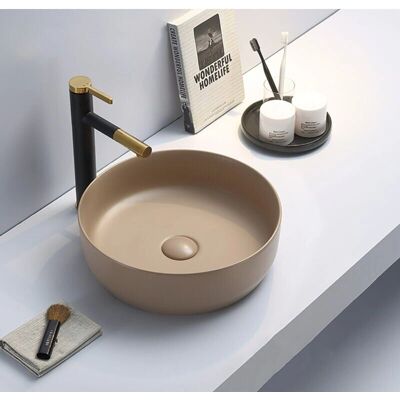 Swiss Aqua Technologies - Conjunto lavabo 39x39x12cm - Marrón mate Swiss Aqua Technologies - Conjunto lavabo 39x39x12cm - Marrón mate
