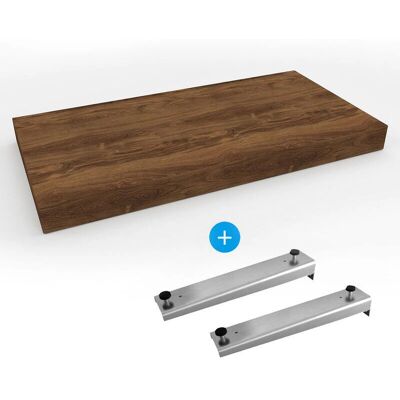 Egger - Set Naturbelassenes Waschtischplatte 100x8x50 cm + Montagehalter - Waschtischplatte Set Egger - Set Naturbelassenes Waschtischplatte 100x8x50 cm + Montagehalter - Waschtischplatte Set