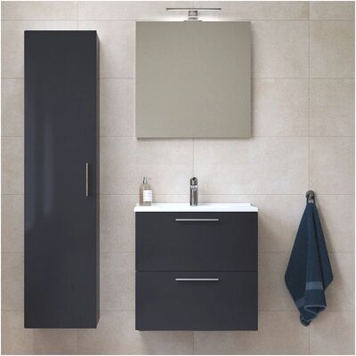 Conjunto de Muebles de Baño Vitra Mia - Antracita Conjunto de Muebles de Baño Vitra Mia - Antracita