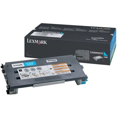 Lexmark C500H2CG Cyan Tonerpatrone - Hochkapazität für C500n/X500n Lexmark C500H2CG Cyan Tonerpatrone - Hochkapazität für C500n/X500n