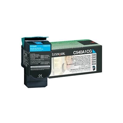 Lexmark C540A1CG Cyan Printer Toner - 1000 Sider Lexmark C540A1CG Cyan Printer Toner - 1000 Sider