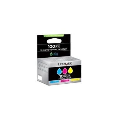 Lexmark - 100XL - Cyan - Magenta - Cartouche d'encre - Publicité Lexmark - 100XL - Cyan - Magenta - Cartouche d'encre - Publicité