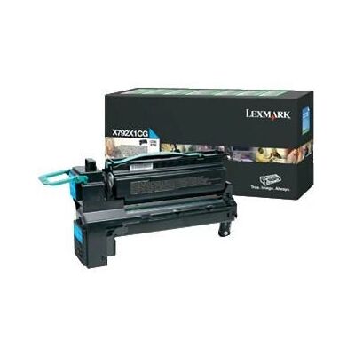 Lexmark X792X1CG Cyan Høy Kapasitet Toner - Blekkpatron Lexmark X792X1CG Cyan Høy Kapasitet Toner - Blekkpatron