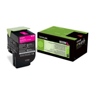Lexmark 802M Magenta Toner - For CX 310/410/510 Lexmark 802M Magenta Toner - For CX 310/410/510