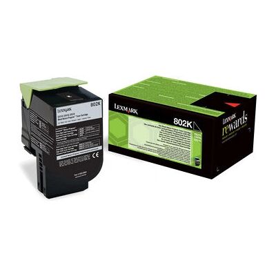 Cartucho de tóner Lexmark 802K - Negro - Suministros de impresora Cartucho de tóner Lexmark 802K - Negro - Suministros de impresora