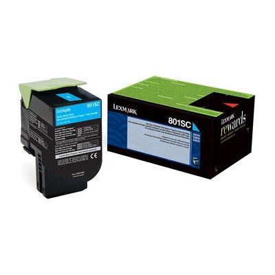 Lexmark 802SC Cyan Tonerpatron - Standard Kapasitet - Original Lexmark 802SC Cyan Tonerpatron - Standard Kapasitet - Original
