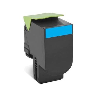 Lexmark 80C2HCE Cyan Toner - Originalpatron Lexmark 80C2HCE Cyan Toner - Originalpatron