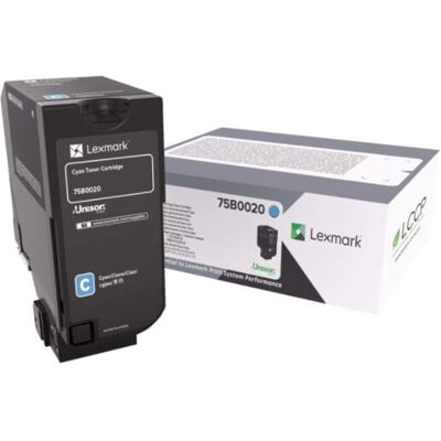 Lexmark 75B0020 Cyan Toner - 10.000 Seiten - Druckerzubehör Lexmark 75B0020 Cyan Toner - 10.000 Seiten - Druckerzubehör