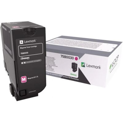 Toner Magenta Lexmark 75B0030 - 10 000 pages - Publicité Toner Magenta Lexmark 75B0030 - 10 000 pages - Publicité