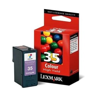 Cartouche d'encre couleur à haute capacité Lexmark №35XL Cyan Magenta Jaune - Cartouche d'encre - Publicité Cartouche d'encre couleur à haute capacité Lexmark №35XL Cyan Magenta Jaune - Cartouche d'encre - Publicité