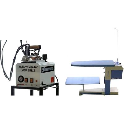 Speedypress Magpie 5-litre Boiler + De-Luxe Vacuum & Heated Ironing Table - Industrial Use Speedypress Magpie 5-litre Boiler + De-Luxe Vacuum & Heated Ironing Table - Industrial Use