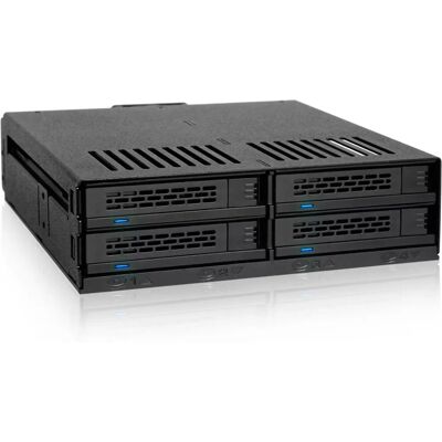 Icy Dock MB324SP-B suporte móvel de 4 baias SATA/SAS - Matriz de discos Icy Dock MB324SP-B suporte móvel de 4 baias SATA/SAS - Matriz de discos