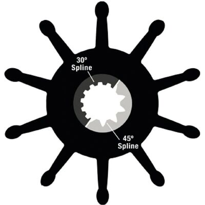 Sherwood - Impeller Kit - O-ring - Negro - Pieza de barco Sherwood - Impeller Kit - O-ring - Negro - Pieza de barco