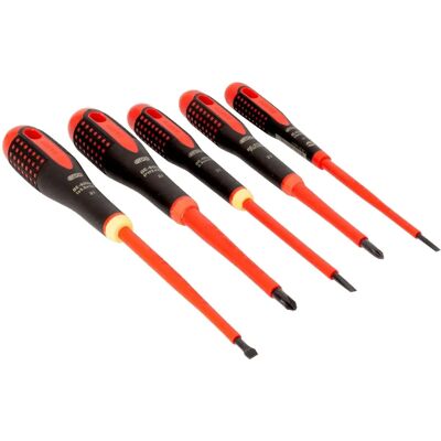Bahco BE-9881S Izolowany zestaw śrubokrętów - 5 sztuk Bahco BE-9881S Izolowany zestaw śrubokrętów - 5 sztuk