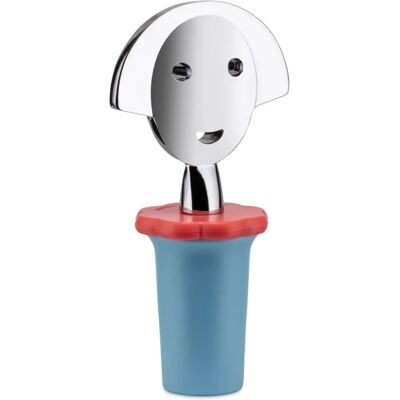Alessi Anna Stop 2 Blue - Bottle Stopper - Designed by Alessandro Mendini Alessi Anna Stop 2 Blue - Bottle Stopper - Designed by Alessandro Mendini