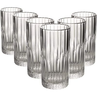 Duralex - Manhattan High tumbler - 6pc - Clear - Tumblers Duralex - Manhattan High tumbler - 6pc - Clear - Tumblers