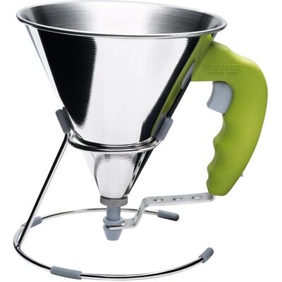 De Buyer 3353.20 Fondant Funnel - Stainless Steel, Green, 18.5x0.4x12.5cm De Buyer 3353.20 Fondant Funnel - Stainless Steel, Green, 18.5x0.4x12.5cm