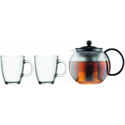 Bodum K1805 - 01 Assam set - 1 L - black - 2 cup - tea press Bodum K1805 - 01 Assam set - 1 L - black - 2 cup - tea press