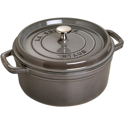 STAUB Panela de ferro fundido esmaltada - 18cm, 1,7L - Cozimento & Assar STAUB Panela de ferro fundido esmaltada - 18cm, 1,7L - Cozimento & Assar