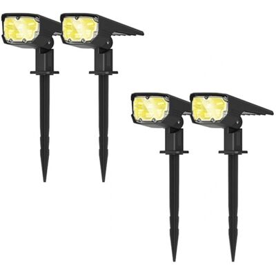 Projecteur Paysage Solaire KYF - Lot de 4 - Haute Luminosité, IP67 - Publicité Projecteur Paysage Solaire KYF - Lot de 4 - Haute Luminosité, IP67 - Publicité