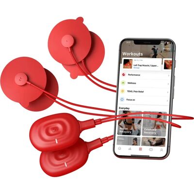 Therabody PowerDot 2.0 Duo Estimulador muscular eléctrico - Rojo Therabody PowerDot 2.0 Duo Estimulador muscular eléctrico - Rojo