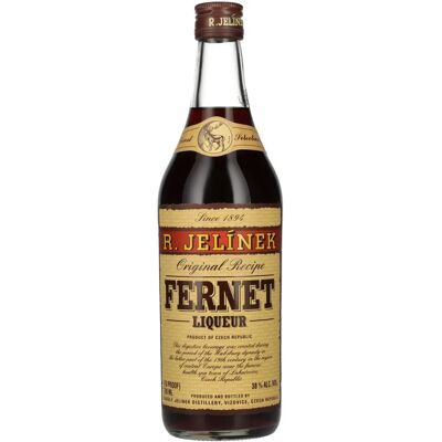 R. Jelínek Fernet Liqueur 38% Vol. 0,7l - Liqueur - Publicité R. Jelínek Fernet Liqueur 38% Vol. 0,7l - Liqueur - Publicité