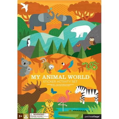 Petit Collage Mein Tierwelt Sticker-Set - Umweltfreundliches Spielzeug Petit Collage Mein Tierwelt Sticker-Set - Umweltfreundliches Spielzeug