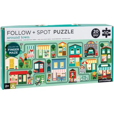 Wild & Wolf Around Town Follow & Spot Puzzle - Puzzle - Autour de la ville - Publicité Wild & Wolf Around Town Follow & Spot Puzzle - Puzzle - Autour de la ville - Publicité