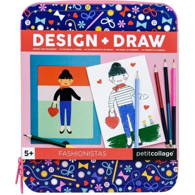 Petit Collage Mode & Teken Creatief Set - Kinderkunstset Petit Collage Mode & Teken Creatief Set - Kinderkunstset