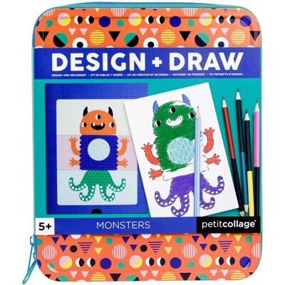 Wild & Wolf Monster Design & Draw Reise-Set - Kreatives Monster-Zeichen-Set Wild & Wolf Monster Design & Draw Reise-Set - Kreatives Monster-Zeichen-Set