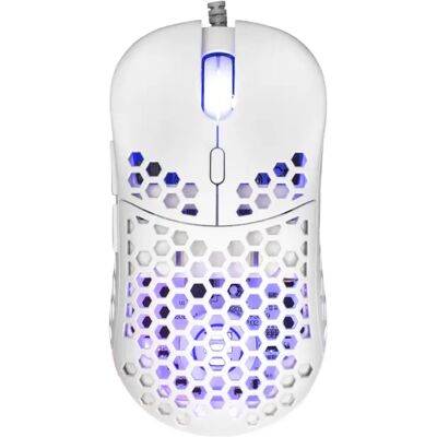 White Shark Naginata Weiß Gaming-Maus - 16000 DPI, RGB, 6 Tasten White Shark Naginata Weiß Gaming-Maus - 16000 DPI, RGB, 6 Tasten