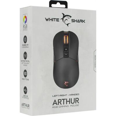 White Shark ARTHUR - Beidhändige 10000 DPI Gaming-Maus White Shark ARTHUR - Beidhändige 10000 DPI Gaming-Maus