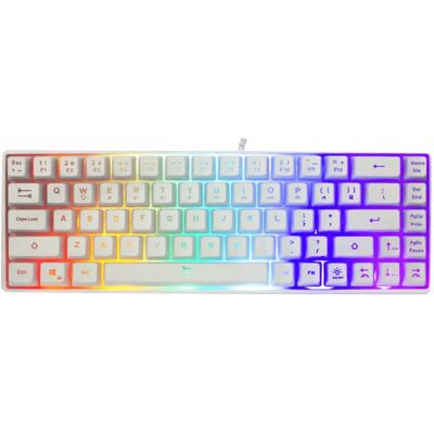 White Shark RONIN Biała Klawiatura - USB QWERTY - Gaming - Kompaktowa - Biała White Shark RONIN Biała Klawiatura - USB QWERTY - Gaming - Kompaktowa - Biała