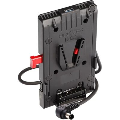 HEDBOX - Unix-FX9 - 3x D-Tap - USB 5V - plaque batterie V-Mount HEDBOX - Unix-FX9 - 3x D-Tap - USB 5V - plaque batterie V-Mount