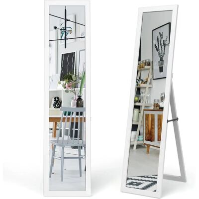 Costway Ganzkörperspiegel Weiß 2-in-1 - Ganzkörperspiegel Costway Ganzkörperspiegel Weiß 2-in-1 - Ganzkörperspiegel