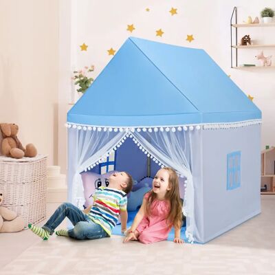 Costway - Kinderzelt Spielhaus - Blau - Playhouse Costway - Kinderzelt Spielhaus - Blau - Playhouse