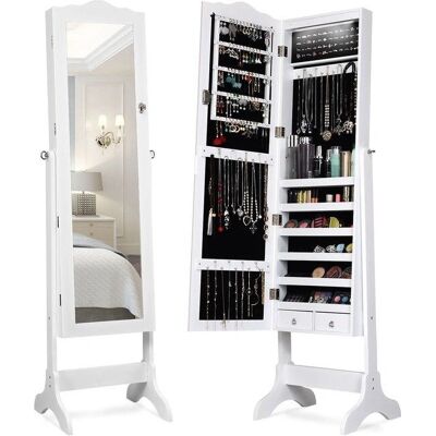 Costway Schmuckschrank - Blanco - Armario joyero Costway Schmuckschrank - Blanco - Armario joyero