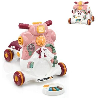Costway 3-in-1 Loopwagen voor Baby - Roze Costway 3-in-1 Loopwagen voor Baby - Roze