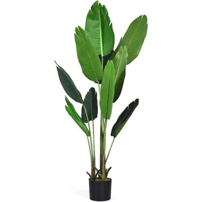 Costway Palmier Artificiel avec Pot 160cm - Décoration Intérieure & Extérieure - Publicité Costway Palmier Artificiel avec Pot 160cm - Décoration Intérieure & Extérieure - Publicité