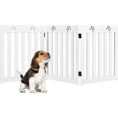 Barrière pour animaux Costway à 3 panneaux - Garde pour petits chiens - Publicité Barrière pour animaux Costway à 3 panneaux - Garde pour petits chiens - Publicité