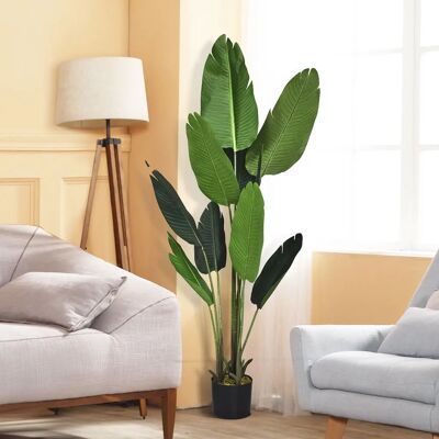 COSTWAY Palma Tropicale Artificiale - in vaso - 160cm - Pianta artificiale COSTWAY Palma Tropicale Artificiale - in vaso - 160cm - Pianta artificiale