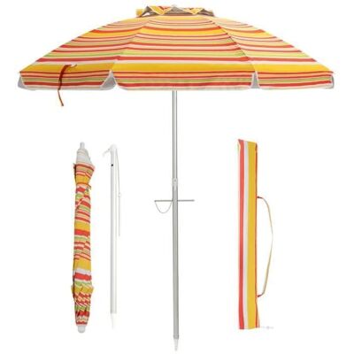 COSTWAY Beach Umbrella 198cm UV 50+ Portable with Bag - Sun Protection COSTWAY Beach Umbrella 198cm UV 50+ Portable with Bag - Sun Protection