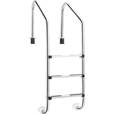 Costway - Escalera de piscina de acero inoxidable de 3 pasos - Acero inoxidable - 3 pasos - Escalera de piscina Costway - Escalera de piscina de acero inoxidable de 3 pasos - Acero inoxidable - 3 pasos - Escalera de piscina