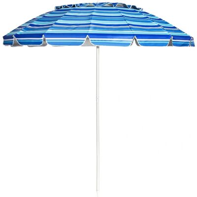 Costway Blau 2,45m Verstellbarer Strandparasoll - UV-Schutz Costway Blau 2,45m Verstellbarer Strandparasoll - UV-Schutz