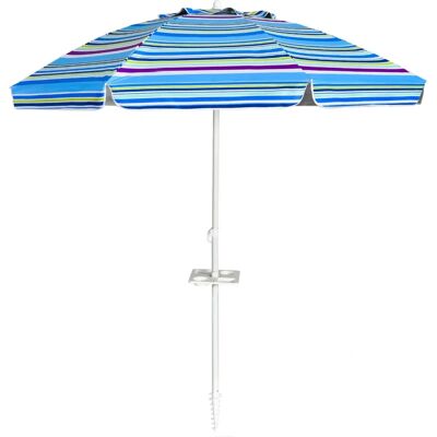 Costway 2,2m Inkl. Strandparasol mit Becherhalter - Sonnenschutz Costway 2,2m Inkl. Strandparasol mit Becherhalter - Sonnenschutz