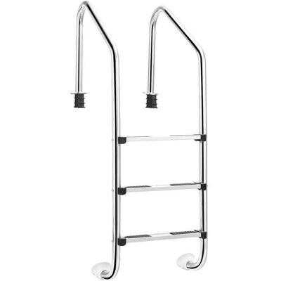 Costway - 3-Niveaux 147cm Acier inoxydable - Échelle de piscine - Publicité Costway - 3-Niveaux 147cm Acier inoxydable - Échelle de piscine - Publicité